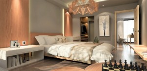Soothing zen bedroom design