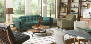 CORT Ellington Living Room with Allegro Table