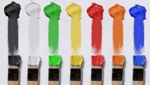 A rainbow of paint colors to inspire DIY home improvement ideas for living rooms