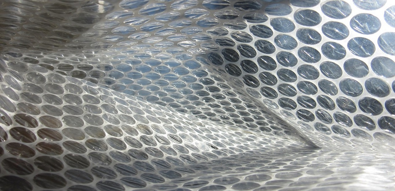 Clear bubble wrap for packing