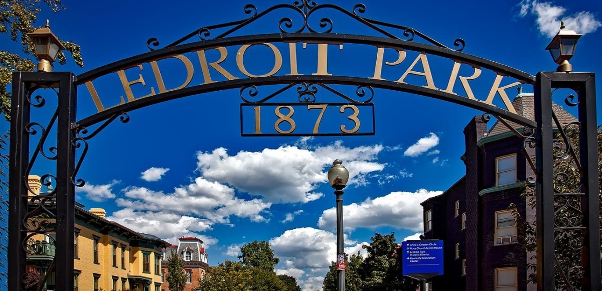 Entrance to the Ledroit Park neighborhood in Washington, D.C.