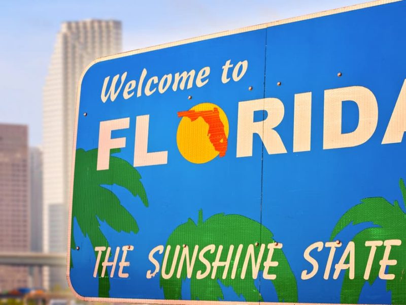 Welcome to Florida sign.